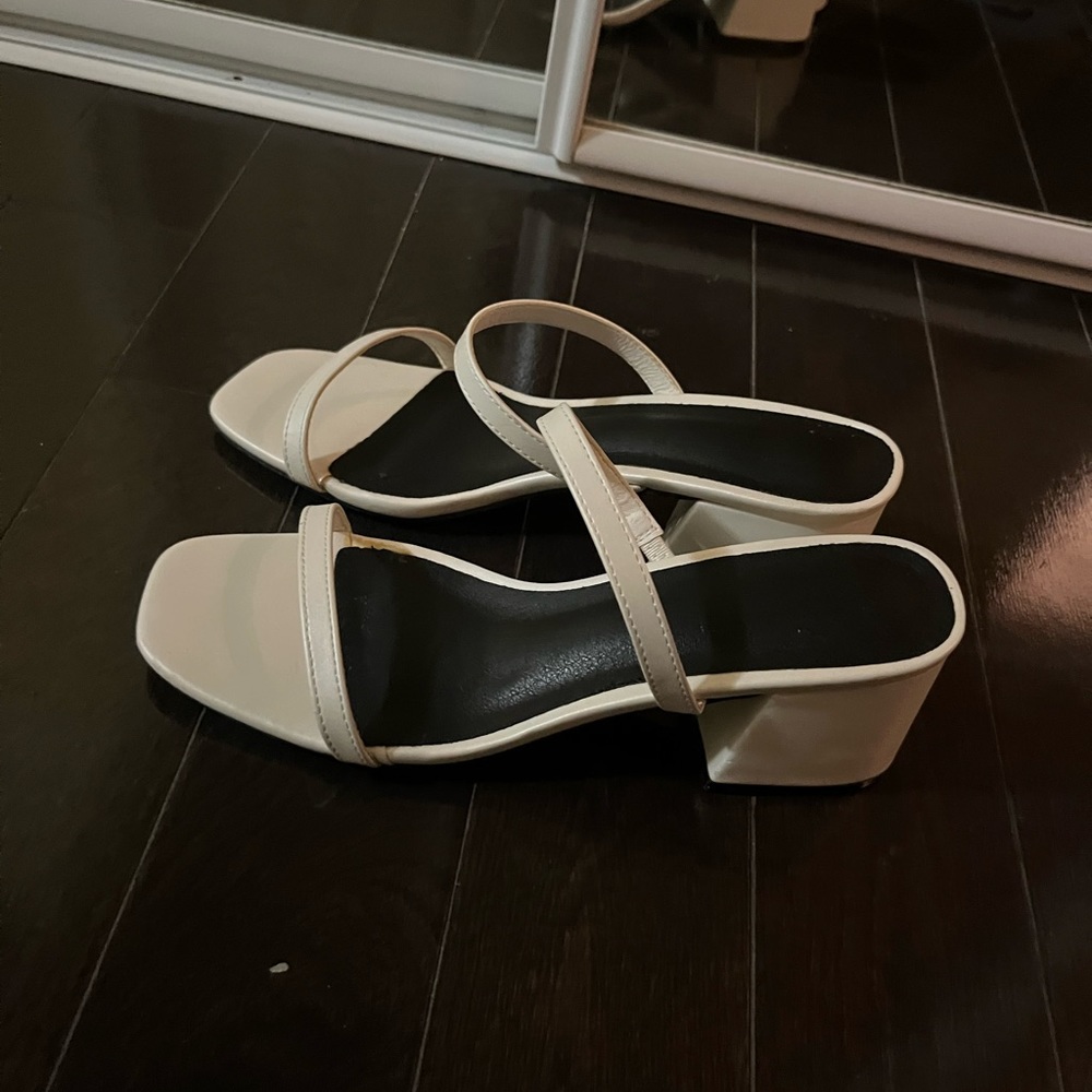 White Therapy Block Heels